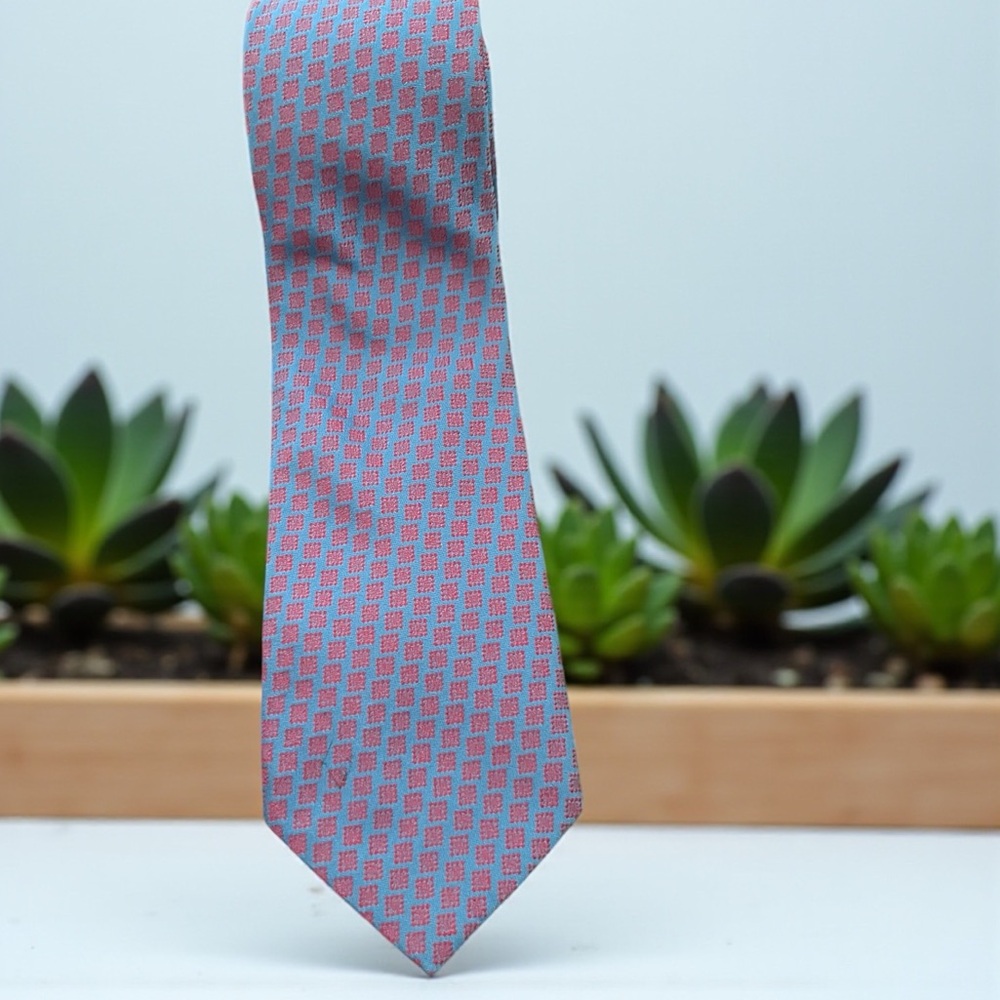Charvet Purple Geometric Tie